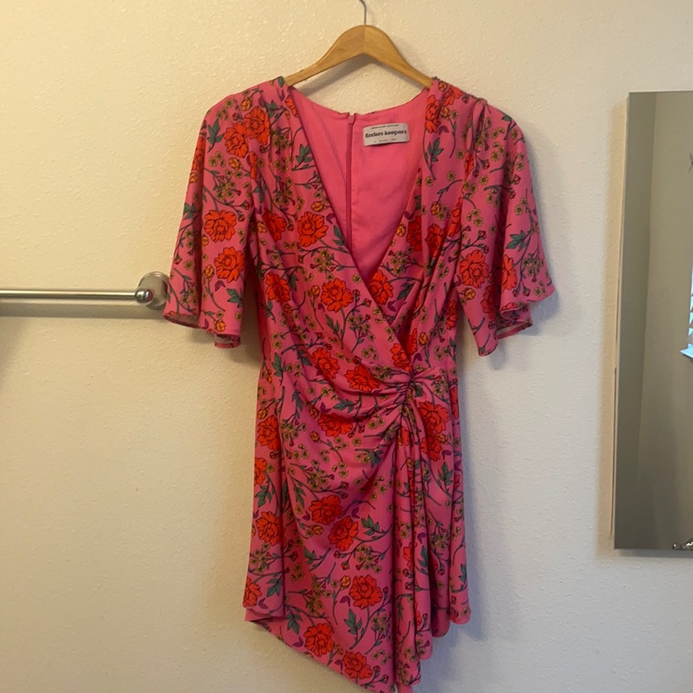 Fun party dress - low in front - short in back - super flattering (size 6)